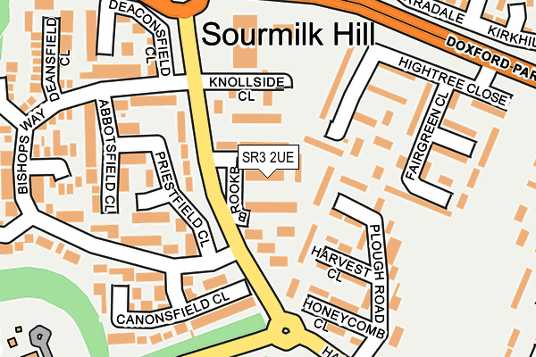 SR3 2UE map - OS OpenMap – Local (Ordnance Survey)
