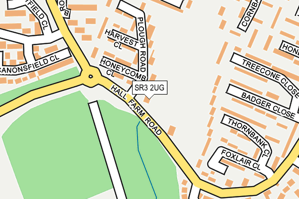 SR3 2UG map - OS OpenMap – Local (Ordnance Survey)