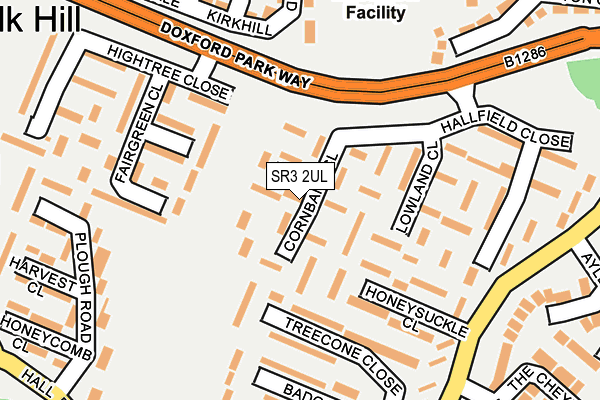 SR3 2UL map - OS OpenMap – Local (Ordnance Survey)