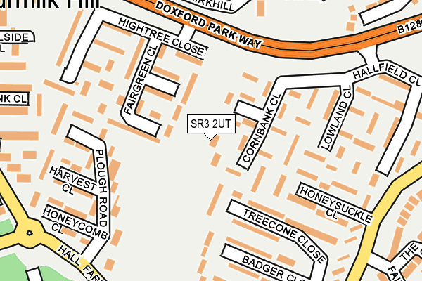 SR3 2UT map - OS OpenMap – Local (Ordnance Survey)