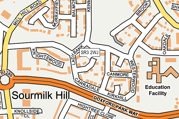 SR3 2WJ map - OS OpenMap – Local (Ordnance Survey)