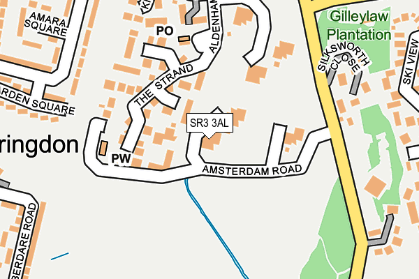 SR3 3AL map - OS OpenMap – Local (Ordnance Survey)