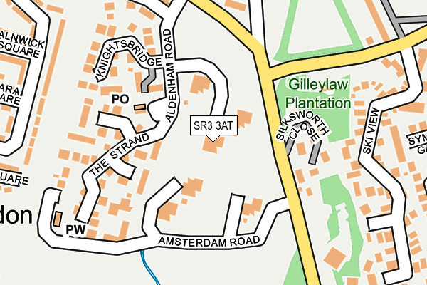 SR3 3AT map - OS OpenMap – Local (Ordnance Survey)