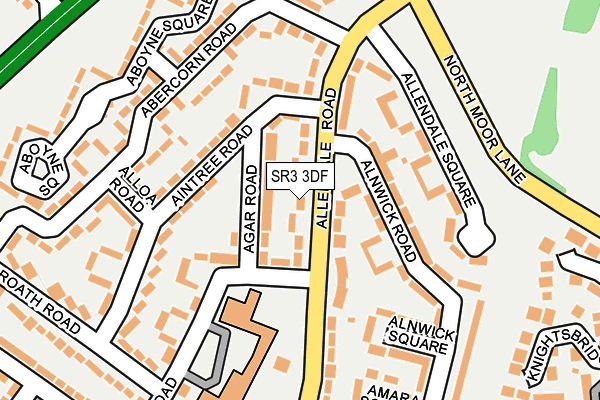 SR3 3DF map - OS OpenMap – Local (Ordnance Survey)