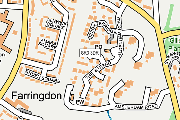 SR3 3DR map - OS OpenMap – Local (Ordnance Survey)