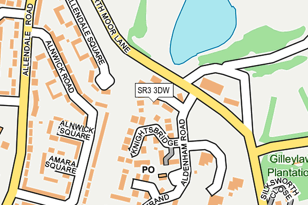 SR3 3DW map - OS OpenMap – Local (Ordnance Survey)