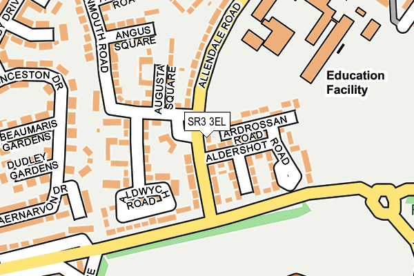 SR3 3EL map - OS OpenMap – Local (Ordnance Survey)