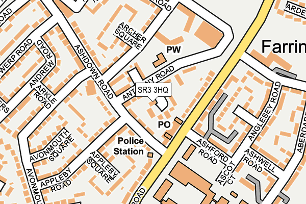 SR3 3HQ map - OS OpenMap – Local (Ordnance Survey)