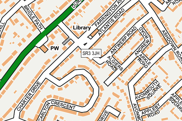 SR3 3JH map - OS OpenMap – Local (Ordnance Survey)
