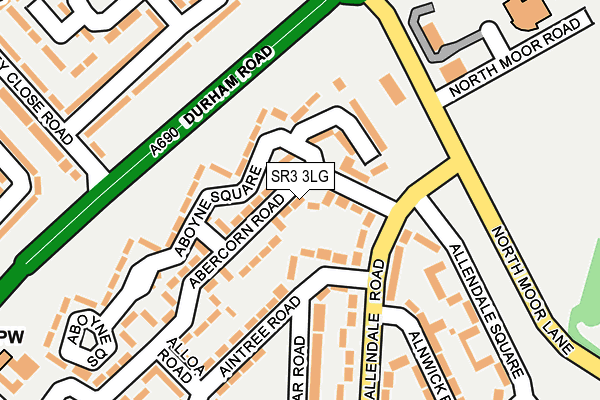 SR3 3LG map - OS OpenMap – Local (Ordnance Survey)