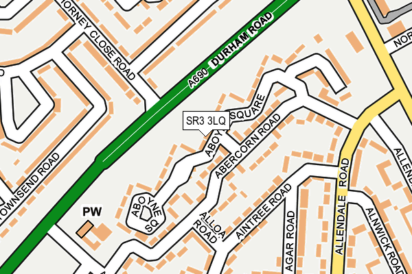 SR3 3LQ map - OS OpenMap – Local (Ordnance Survey)