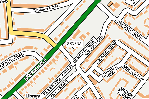 SR3 3NA map - OS OpenMap – Local (Ordnance Survey)