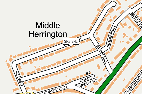 SR3 3NL map - OS OpenMap – Local (Ordnance Survey)