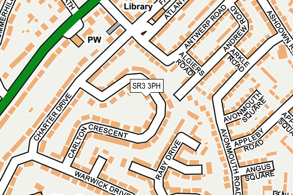SR3 3PH map - OS OpenMap – Local (Ordnance Survey)
