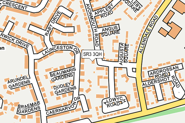 SR3 3QH map - OS OpenMap – Local (Ordnance Survey)