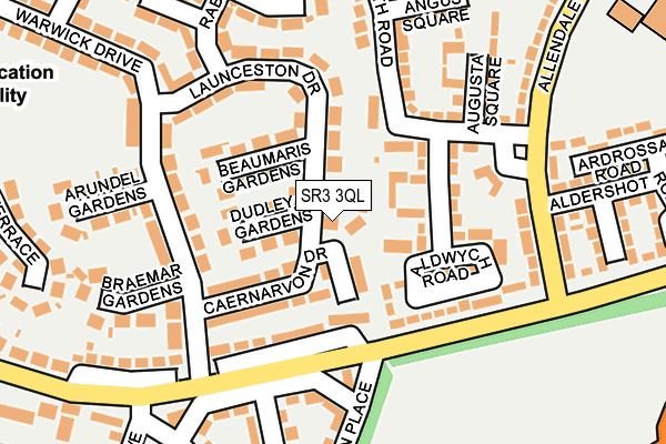 SR3 3QL map - OS OpenMap – Local (Ordnance Survey)