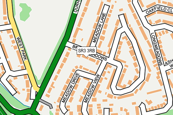 SR3 3RB map - OS OpenMap – Local (Ordnance Survey)