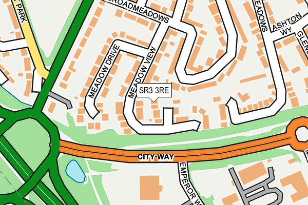 SR3 3RE map - OS OpenMap – Local (Ordnance Survey)