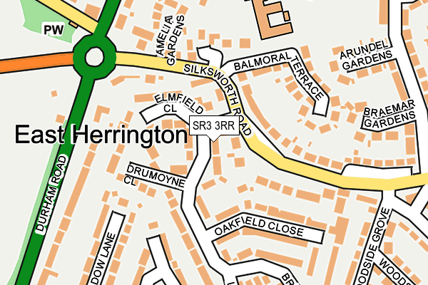 SR3 3RR map - OS OpenMap – Local (Ordnance Survey)