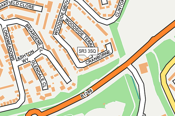 SR3 3SQ map - OS OpenMap – Local (Ordnance Survey)
