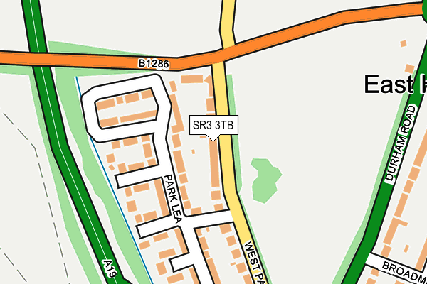 SR3 3TB map - OS OpenMap – Local (Ordnance Survey)