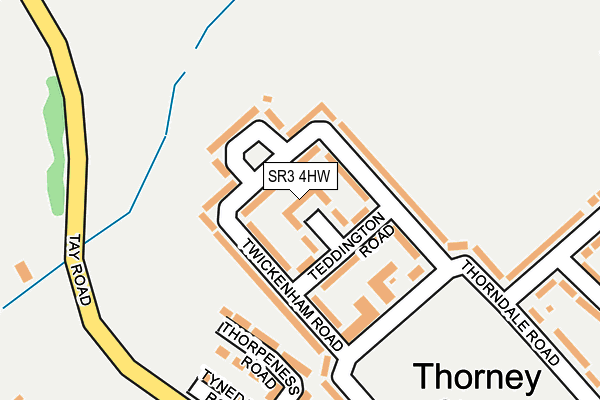 SR3 4HW map - OS OpenMap – Local (Ordnance Survey)