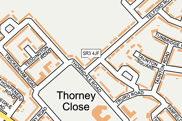 SR3 4JF map - OS OpenMap – Local (Ordnance Survey)