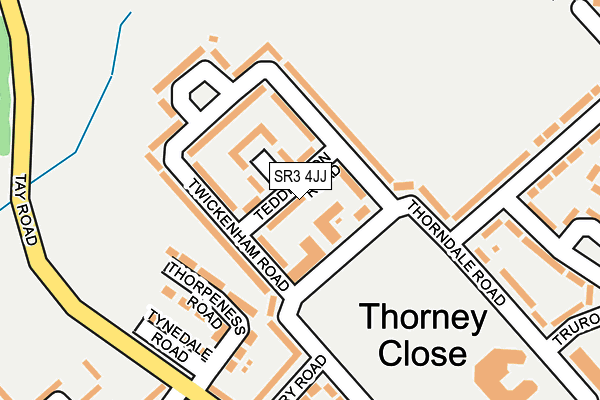 SR3 4JJ map - OS OpenMap – Local (Ordnance Survey)