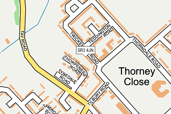 SR3 4JN map - OS OpenMap – Local (Ordnance Survey)