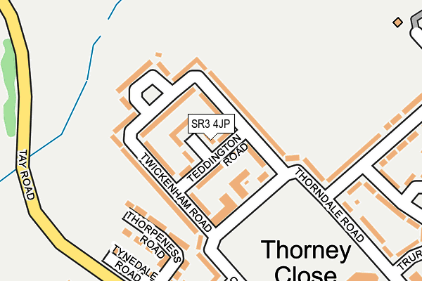 SR3 4JP map - OS OpenMap – Local (Ordnance Survey)