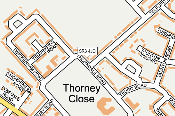 SR3 4JQ map - OS OpenMap – Local (Ordnance Survey)