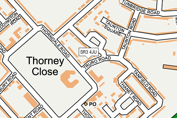 SR3 4JU map - OS OpenMap – Local (Ordnance Survey)