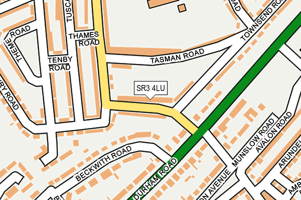 SR3 4LU map - OS OpenMap – Local (Ordnance Survey)