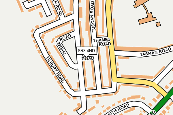 SR3 4ND map - OS OpenMap – Local (Ordnance Survey)