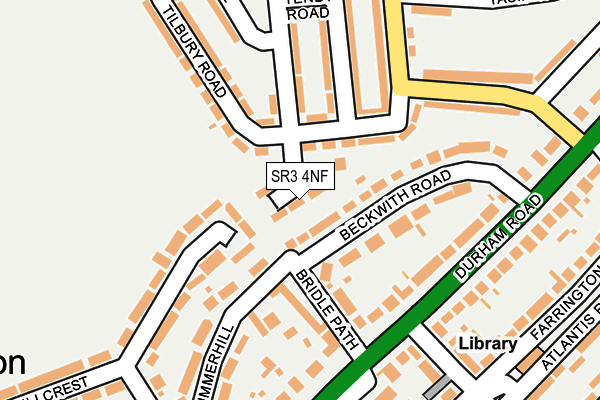 SR3 4NF map - OS OpenMap – Local (Ordnance Survey)