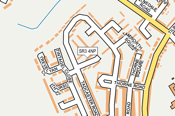 SR3 4NP map - OS OpenMap – Local (Ordnance Survey)