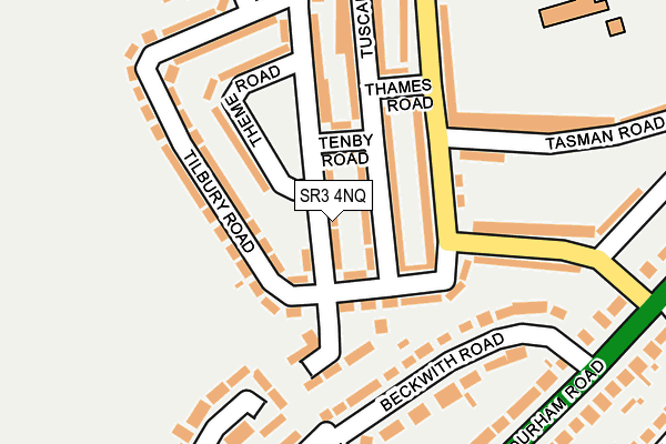 SR3 4NQ map - OS OpenMap – Local (Ordnance Survey)