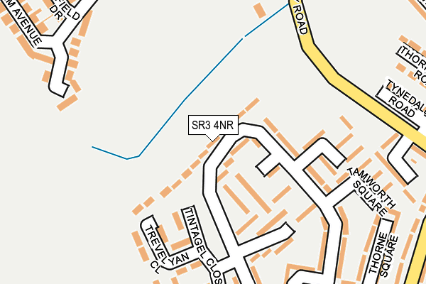 SR3 4NR map - OS OpenMap – Local (Ordnance Survey)
