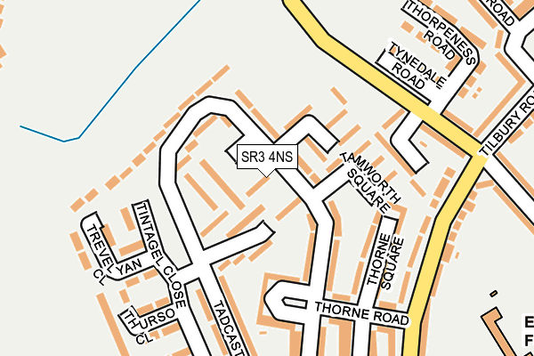 SR3 4NS map - OS OpenMap – Local (Ordnance Survey)
