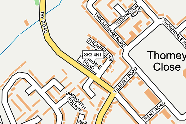 SR3 4NT map - OS OpenMap – Local (Ordnance Survey)