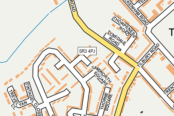 SR3 4PJ map - OS OpenMap – Local (Ordnance Survey)