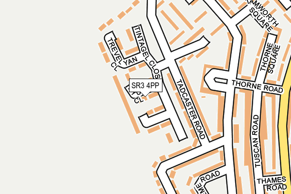 SR3 4PP map - OS OpenMap – Local (Ordnance Survey)