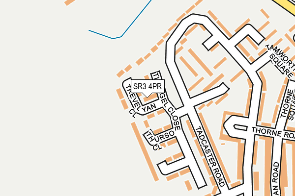 SR3 4PR map - OS OpenMap – Local (Ordnance Survey)