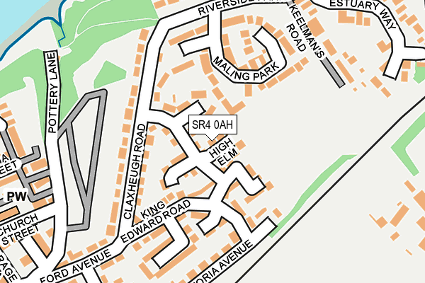 SR4 0AH map - OS OpenMap – Local (Ordnance Survey)