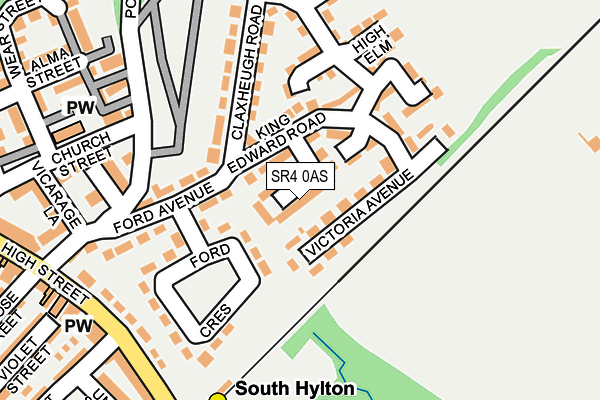 SR4 0AS map - OS OpenMap – Local (Ordnance Survey)