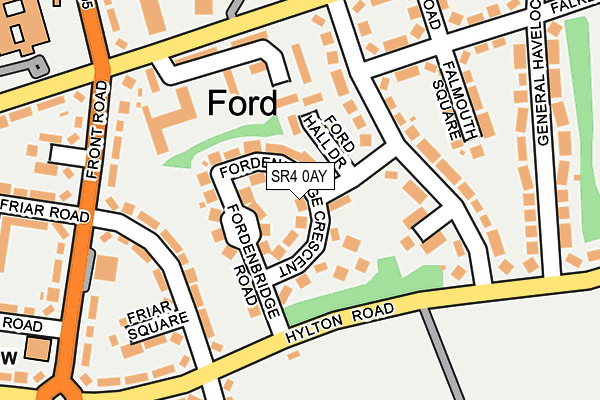 SR4 0AY map - OS OpenMap – Local (Ordnance Survey)