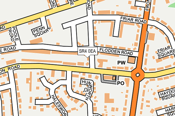 SR4 0EA map - OS OpenMap – Local (Ordnance Survey)