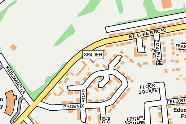 SR4 0EH map - OS OpenMap – Local (Ordnance Survey)