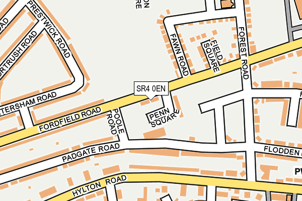 SR4 0EN map - OS OpenMap – Local (Ordnance Survey)