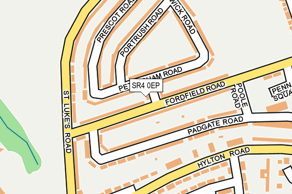 SR4 0EP map - OS OpenMap – Local (Ordnance Survey)